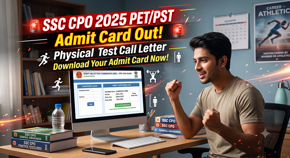 SSC CPO 2025 PETPST Admit Card